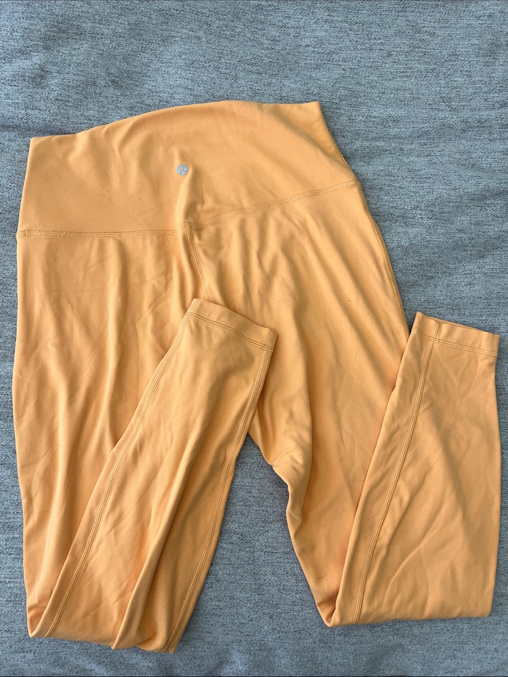 Lululemon High-Rise Leggings in orange
